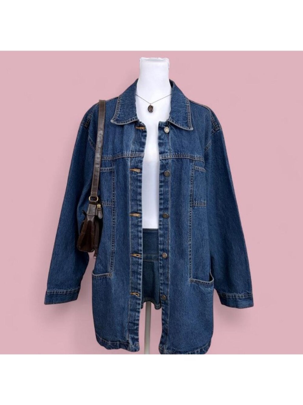 y2k denim chore coat barn jacket